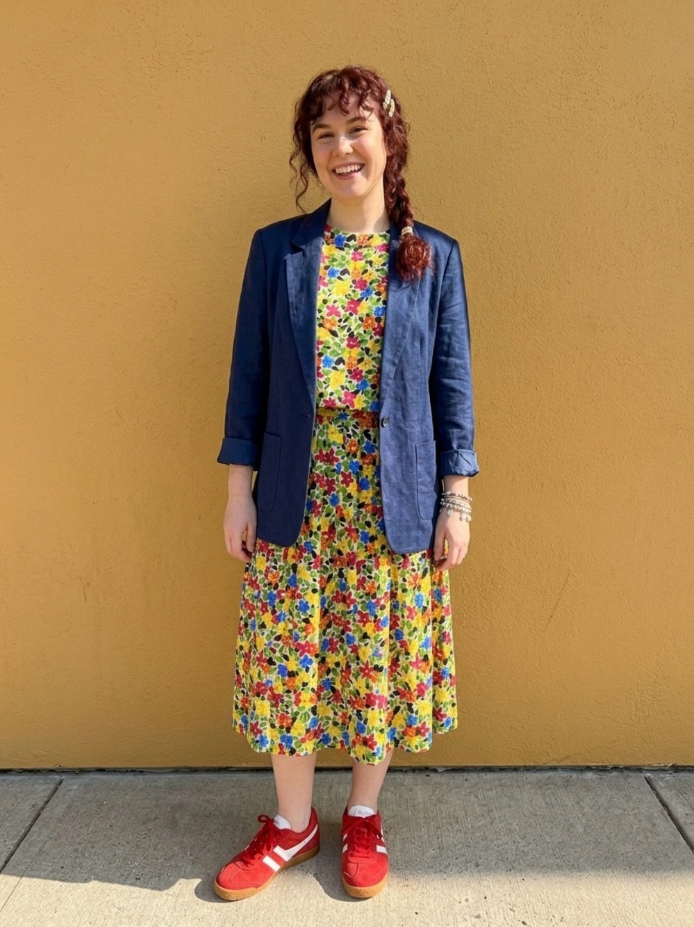 Vintage 80s Counterparts Floral Short Sleeve Blouse Bold Bright Button Back 16 - Picture 3 of 12